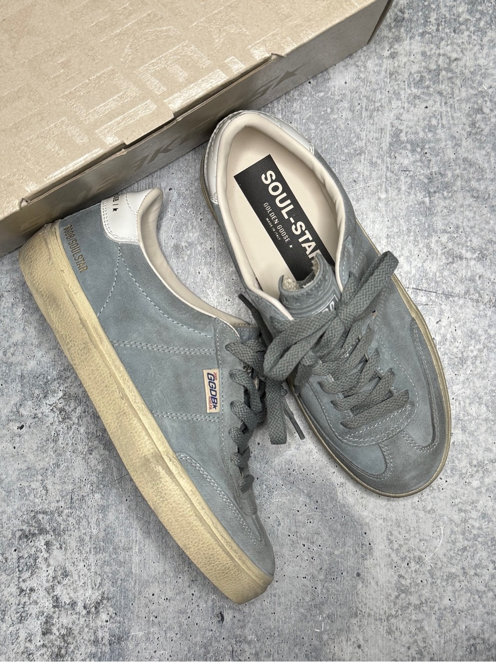 Golden Goose Soul Star Light Blue Suede 37